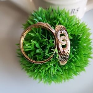 3 Color Gold Plated Textured Earrings with Logo